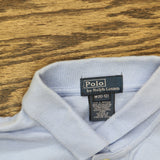 Polo Ralph Lauren Boys Vintage Y2K Preppy Polo Shirt Light Blue M