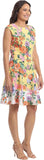 London Times Women's Perfect Versatile Scuba Crepe Fit & Flare Dress T6720M