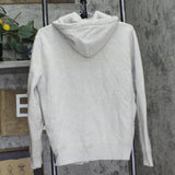 Polo Ralph Lauren Full Zip Fleece Lined Drawstring Hoodie Jacket Gray M