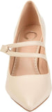 Journee Collection Womens Sidney Pump Heels Shoes Ivory Off White 8.5M
