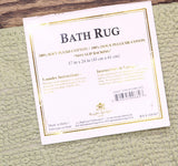 Knights Bridge Circles 100% Soft Plush Cotton Bath Rug Sage Green 17x24