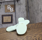 Steve Madden Womens Jellie Jelly Slide Sandal JELL03S1 Light Green 7M