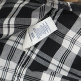 Chaps Mens Easy Care Long Sleeve Button Up Pocket 166c1dc1991c96 Black Plaid XL