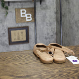 A New Day Womens Vada Slingback Scrunch Toe Flats 92611446 Tan Brown 6M