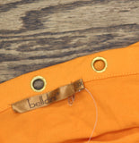 Belldini Strappy Cold Shoulder Top with Grommet Trim Clementine Orange / Gold 3X