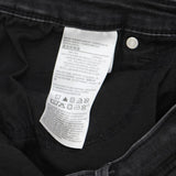 Signature Levi Strauss Womens Denim High Rise Rolled Cuff Shorts Black 18