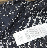 Calvin Klein Womens Woven Belted Button Front Maxi Dress Dark Blue Multi L