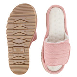 Isotoner Womens Active Recycled Adjustable Slide Slippers 8840 Clay Pink XL