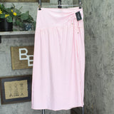 Kate Spade Long Cover Up Skirt Open Side Ruched Begonia Bloom Pink Multi S