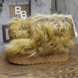 A New Day Womens Terra Boots Faux Fur Fuzzy 94715794 Brown 6M