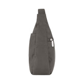 Travelon Anti-Theft Essentials East/West Hobo Bag 43486-510 Smoke Gray One Size