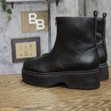 Wild Fable Honor Ankle Combat Platform Boots 94642926 Black 8M