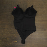 Maidenform Womens Firm Control Tummy Shaping Multiway Thong Bodysuit Black 2XL