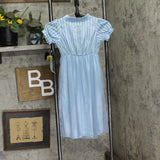 Beetlejuice Girls Silky Short Sleeve Nightgown Beetle Juice Gown 90311226 Blue S