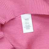 T by Tahari Womens Knit Ribbed Long Sleeve Sweater Bubble Gum Pink M