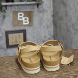 Bearpaw Orion Platform Sandals 1009137110 Natural Brown 9M