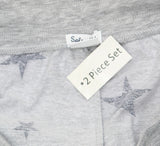 Splendid Womens Knit Pajama Lounge Shorts R87D733 Gray Stars XL
