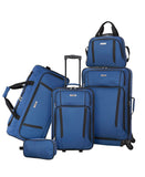 Tag 4-Piece Softside Spinner Suitcase Luggage Set Deep Blue 4-Piece