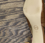 Michael Michael Kors Crocodile Print Darrington Sling Pumps Chestnut Brown 10M