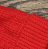 On 34th Womens Rib-Knit Beanie Cuffed MO1542501 Dark Red