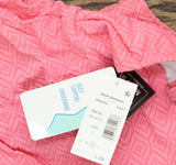 Swim Solutions Underwire V Neck Empire Waist Tankini Swim Top Guava Pink 12