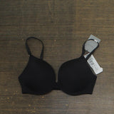 Calvin Klein Womens Sculpt Push-up Plunge Bra QF7291 QF7291 Black 34DD