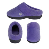 Isotoner Slip in Memory Foam Clog Slippers Deep Periwinkle Purple XL (9.5-10)