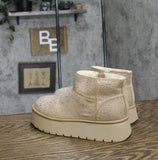 Wild Fable Womens Missy Platform Booties with Memory Foam Insole Beige Brown 6M