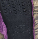 Isotoner Terry Double Band Non-Slip Slippers Purple 7.5-8