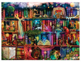 Buffalo Games Treasure Hunt Bookshelf Jigsaw Puzzle 26.75 in. x 19.75 in.