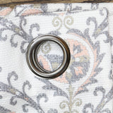 ZUZIFY Light Filtering Textured Grommet Curtain Panel White Multi 36" x 62"