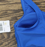 Michael Michael Kors Womens Lace Up Grommet Swim Top MM3Q457 Cobalt Blue XL