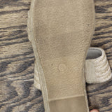 Universal Thread Womens Kayli Jute Two Band Wedge Heels 93320357 Tan Brown 6.5M