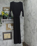Ny Collection Womens Petites Matte Jersey Belted Jumpsuit YQIU0013