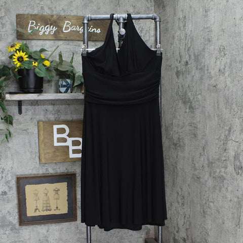 Evan-Picone Womens Knit Halter Swing Fit & Flare Dress 16666e1f79b05a Black 16
