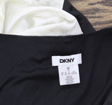 DKNY Womens Satin Colorblocked Slip Dress DD4K6D69 Black / Cloud / Eggshell 8