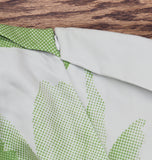 Jewel Badgley Mischka Floral Print One Cold Shoulder Dress Gown Green / Multi 4