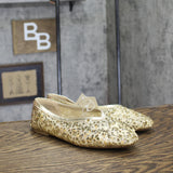 A New Day Womens Sammie Shoes Ballet Flats Sequin 94685485 Gold Yellow 7M