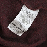 Carhartt Womens Pullover Fleece Hooded Hoodie Sweatshirt Maroon Red 2X
