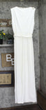 Tommy Hilfiger Womens Scuba Crepe Mono Belted Jumpsuit Ivory Off White 16