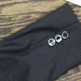 Calvin Klein Womens Single Button Blazer Suit Jacket Charcoal Gray / Cream 6