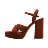 A New Day Womens Riah Platform Heels with Memory Foam Insole 88075197 Brown 11M