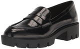 Nine West Womens Maibel 3 Slip On Platform Loafers WNMAIBEL3 Black Patent 8M