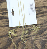 Fashion 3 Pack Studded Dog Pet Theme Necklace Set Gold Yellow 18" + 3"