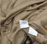 Anne Klein Womens Sleeveless Draped Mock Neck Sequin Midi Dress Gold Yellow L