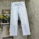 Levi's Superlow Jeans with Button and Zip Fly 92463705 Abraided Art Blue 28x32