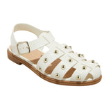 Universal Thread Winnie Studded Fisherman Sandals 92562772 White / Gold 7.5M