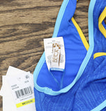 Becca Womens Tatum Crinkle Crush Swim Bikini Top 80726359058 Ocean Blue M