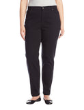 Gloria Vanderbilt Fit High-Rise Tapered Jeans Short Inseam Black 18W Short