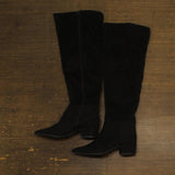 On 34th Womens Gabriellaa Over-the-Knee Boots 10019655400 Black Microsuede 5.5M